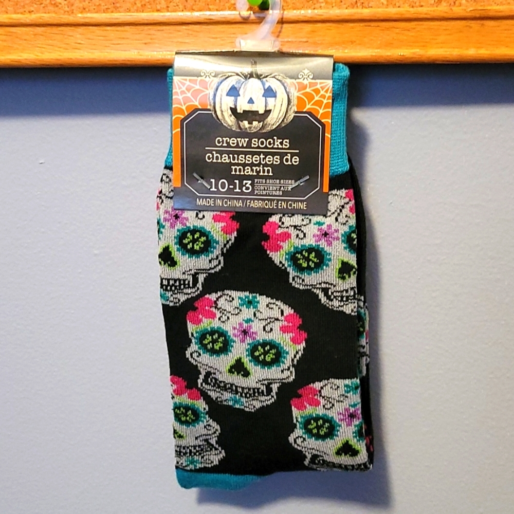 🎃Sugar Skull Crew Socks (NWT)🎃